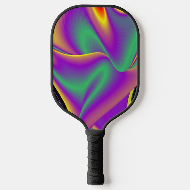 The Magic of Colours Abstract 3D Rainbowart Pickleball Paddle (Front)