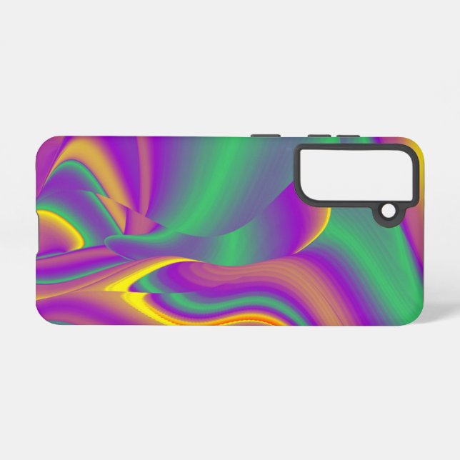 The Magic of Colours Abstract 3D Rainbowart Samsung Galaxy S21 Case (Back Horizontal)