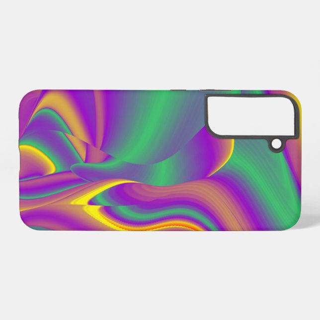 The Magic of Colours Abstract 3D Rainbowart Samsung Galaxy S22+ Case (Back Horizontal)