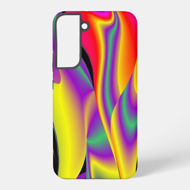 The Magic of Colours Abstract 3D Rainbowart Samsung Galaxy S22+ Case (Back)
