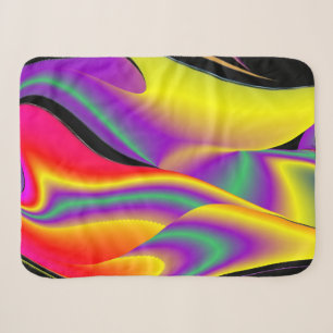 The Magic of Colours Abstract 3D Rainbowart Sherpa Blanket