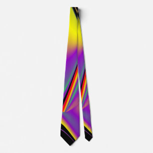 The Magic of Colours , Abstract 3D Rainbowart Tie