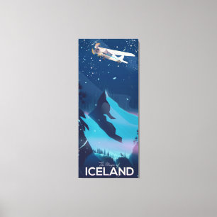 The Magic of Iceland travel poster Canvas Print