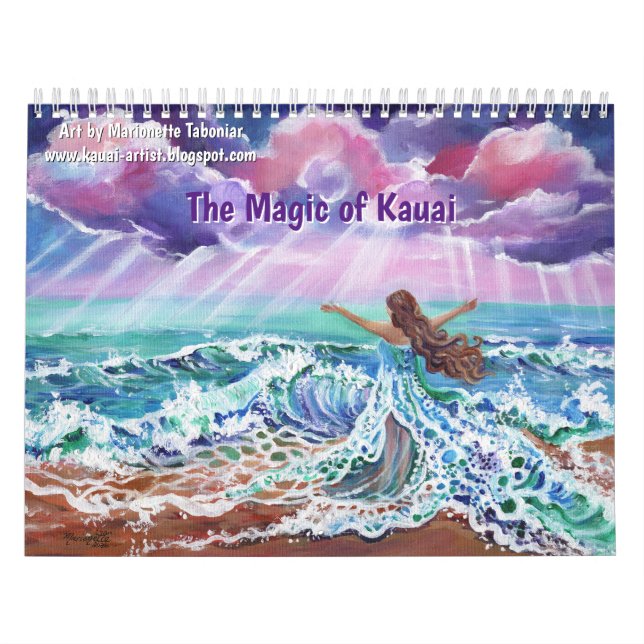 The Magic of Kauai Hawaii Calendar (Cover)