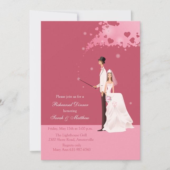 The Magic of Love Rehearsal Dinner Party Invitatio Invitation (Front)