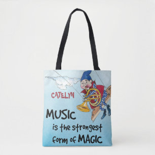 The magic of music custom tote bag