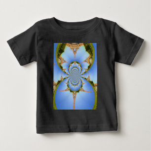 The Magic of Paris: Geometric Eiffel Tower Design Baby T-Shirt
