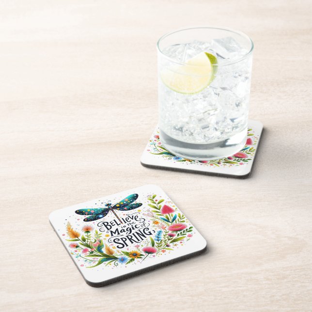 The Magic of Spring floral Coaster (Right Side)