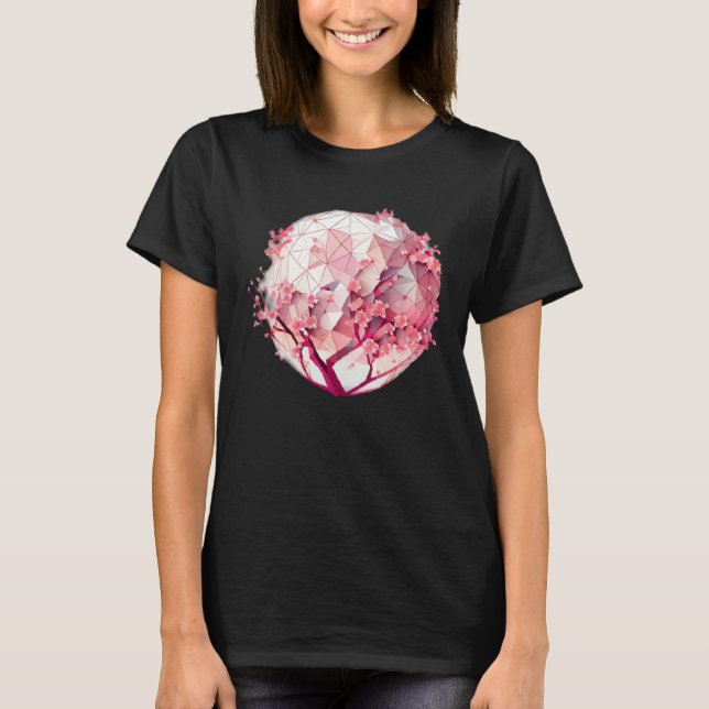The Magic of Springtime in a Cherry Blossom Tree o T-Shirt (Front)