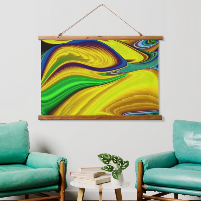 The Magic of Summer , Abstract 3D Art Hanging Tapestry (Living Room)