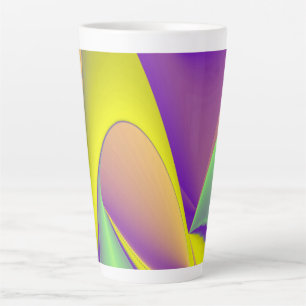 The Magic of Summer , Abstract 3D Art Latte Mug