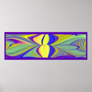 The Magic of Summer , Abstract 3D Art Poster