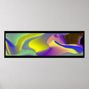 The Magic of Summer , Abstract 3D Art Poster
