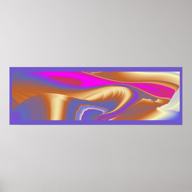 The Magic of Summer , Abstract 3D Art Poster (Front)