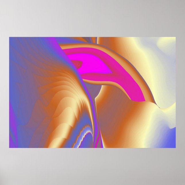 The Magic of Summer , Abstract 3D Art Poster (Front)