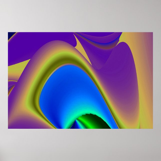The Magic of Summer , Abstract 3D Art Poster (Front)