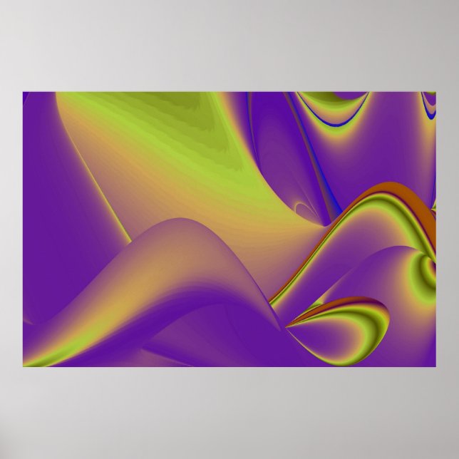 The Magic of Summer , Abstract 3D Art Poster (Front)