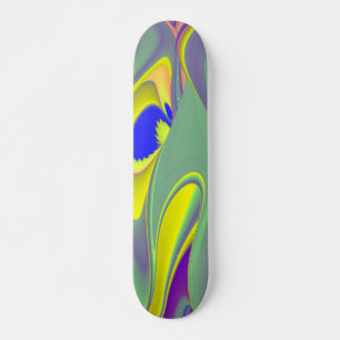 The Magic of Summer , Abstract 3D Art Skateboard