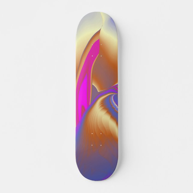 The Magic of Summer , Abstract 3D Art Skateboard (Front)