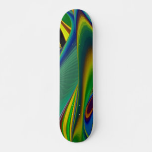 The Magic of Summer , Abstract 3D Art Skateboard