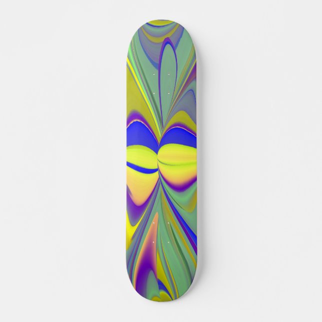 The Magic of Summer , Abstract 3D Art Skateboard (Front)