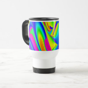 The Magic of Summer , Abstract 3D Art Travel Mug