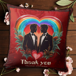 The magic of the moment: elegant gay silhouettes.  cushion