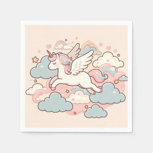 The Magic of Unicorns Napkin (Front)