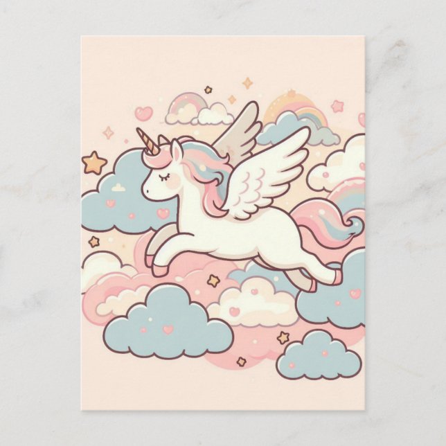 The Magic of Unicorns Postcard (Front)