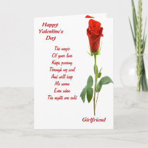 The magic of your love girlfriend holiday card