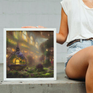 The Magical Atrium Digital Art Poster