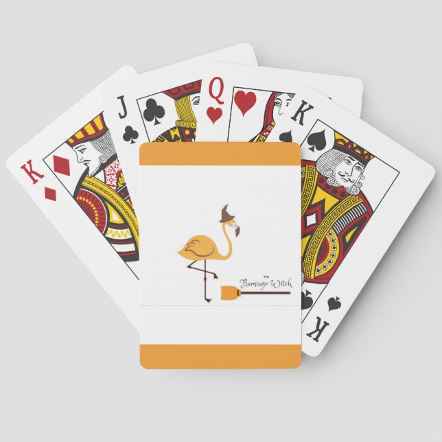the magical flamingo playing cards (Back)