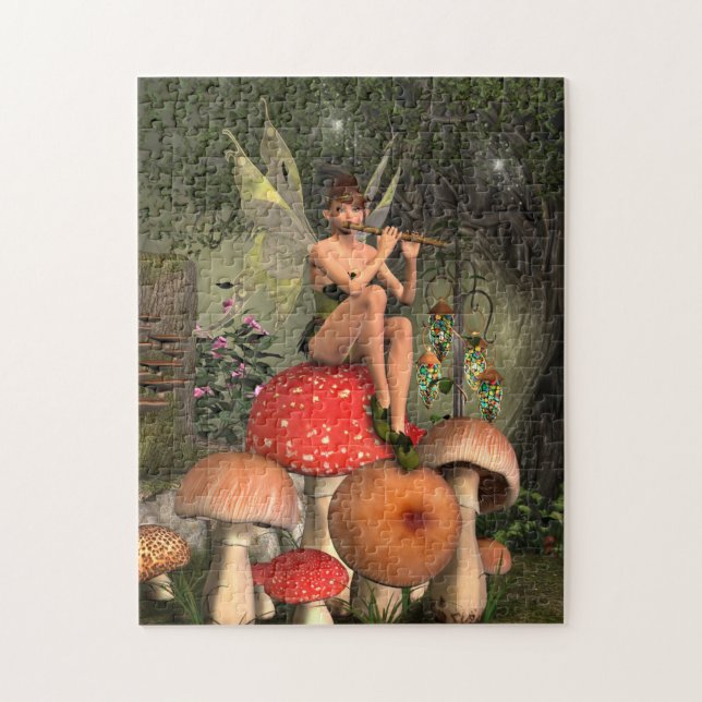 The Magical Flute-Player Postcard Magnet Jigsaw Puzzle (Vertical)