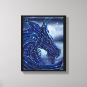 The "Magical Nigh" Dragon fantasy by Renee Lavoie Canvas Print