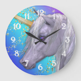The Magical Unicorn Large Clock