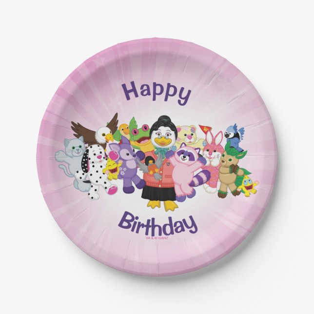 The Magical World of Webkinz Paper Plate (Front)