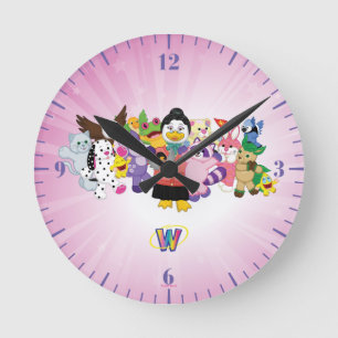 The Magical World of Webkinz Round Clock