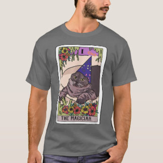 The Magician Tarot Card Funny Cat Lover Wizard Mag T-Shirt