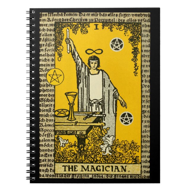 The Magician Tarot Spiral Notebook (Front)