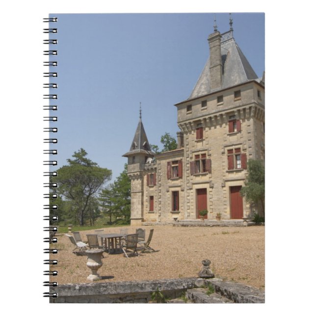 The magnificent Chateau de Pressac and garden Spiral Notebook (Front)