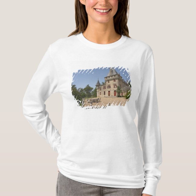 The magnificent Chateau de Pressac and garden T-Shirt (Front)