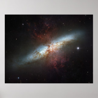 The Magnificent Starburst Galaxy, Messier 82 (M82) Poster