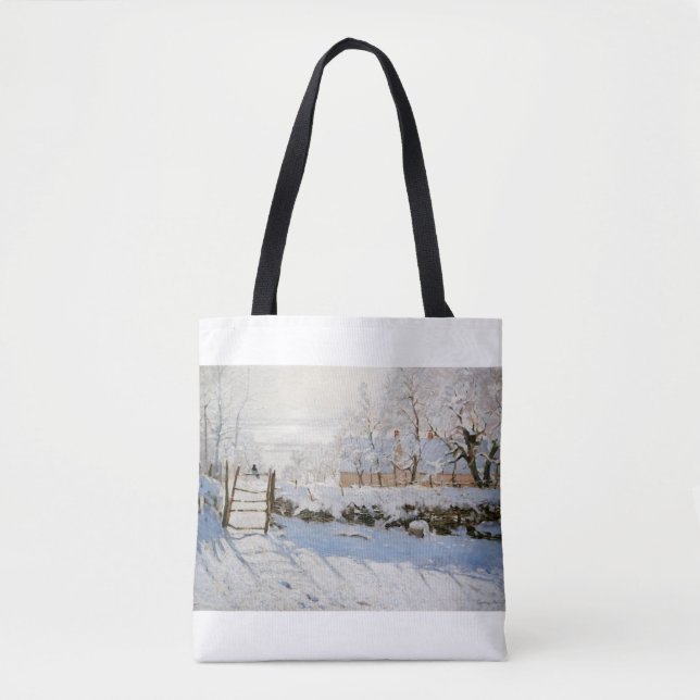 The Magpie by Claude Monet Tote Bag (Front)