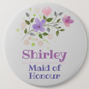 The Maid of  Honour Button Badge