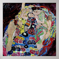 The maiden by Gustav Klimt,art nouveau,art deco,vi