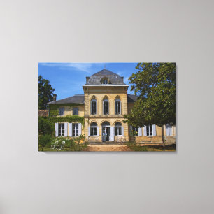 The main chateau building, renovated by canvas print
