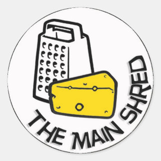 The 'Main Shred' merchandize Classic Round Sticker