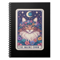 The Maine Coon Cat Tarot Card Notebook Collection