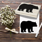 The Majestic Bear Silhouette Stamp