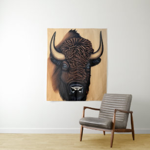 The Majestic Bison - A Symbol Of Power And Freedom Tapestry